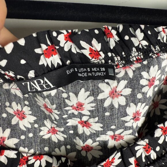 Zara Mini Dress Phoebe Daisy Print Floral Size Small - Picture 6 of 8